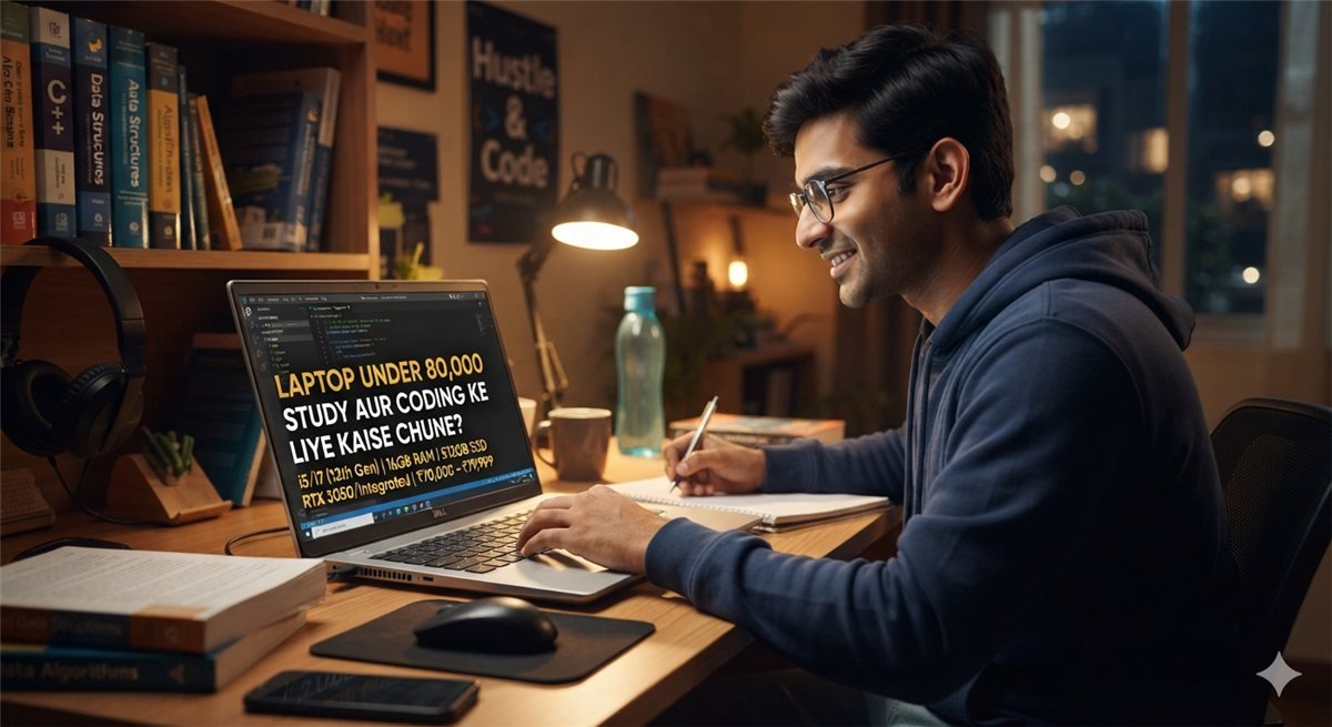 80000 से कम कीमत में लैपटॉप: पढ़ाई और कोडिंग के लिए कैसे चुनें?